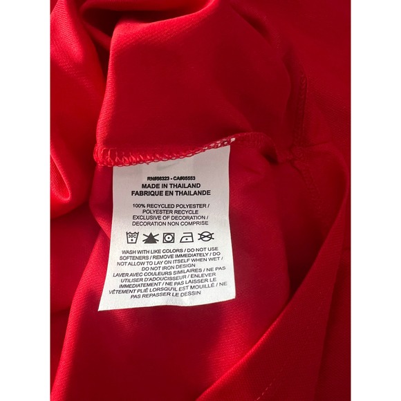 Nike Dri-FIT Polo Shirt Mens XXL Red Short Sleeve Standard Fit Golf Top - Picture 6 of 6
